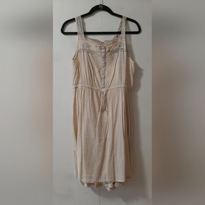 Tan Converse One Star tank mini dress